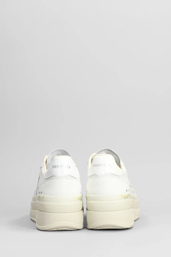 Micol Sneakers In White Leather - Image 4