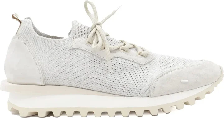 Micro-Mesh Panelled Trainers