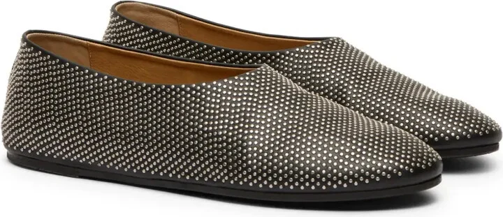 Micro Stud-Embellished Loafers - Image 2