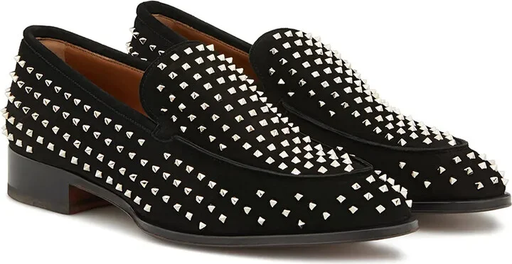 Micro-Stud Embellished Loafers - Image 2