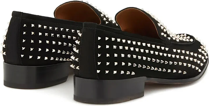 Micro-Stud Embellished Loafers - Image 3
