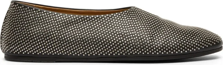 Micro Stud-Embellished Loafers