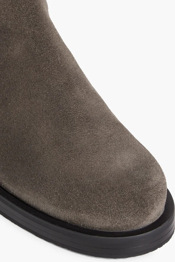 Microstretch and suede over-the-knee boots - Image 4