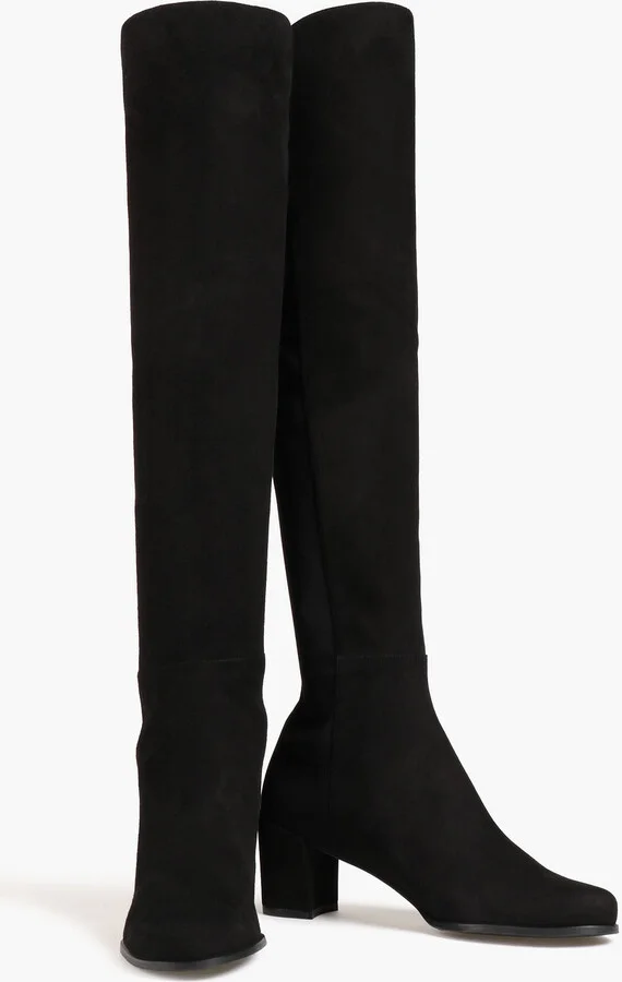 Microstretch and suede over-the-knee boots - Image 2