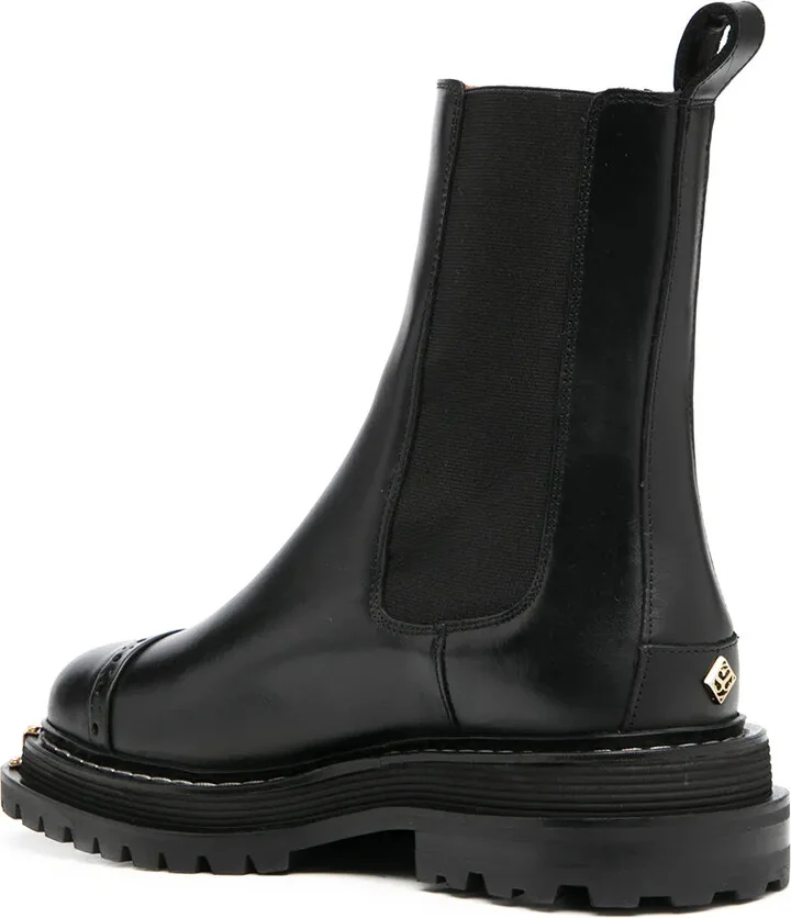 Mid-Calf Leather Boots - Image 3
