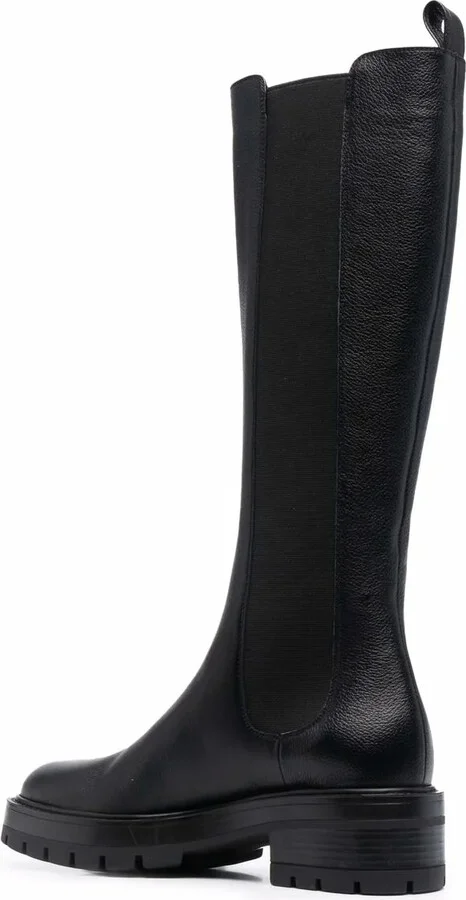 Mid-Calf Leather Boots - Image 3