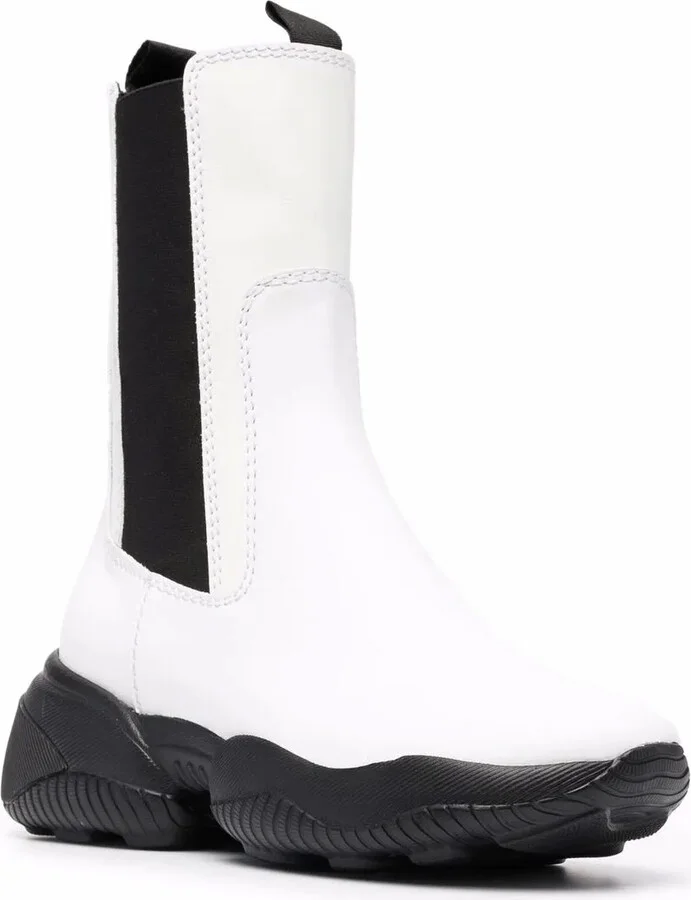 Mid-Calf Leather Boots - Image 2