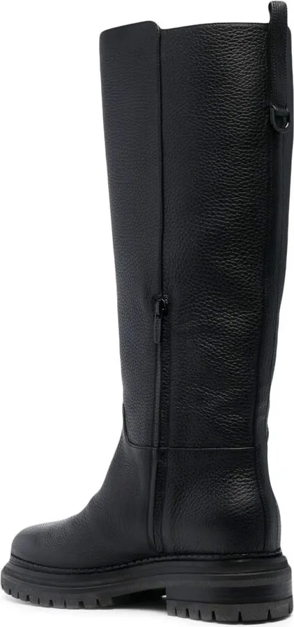 Mid-Calf Leather Boots - Image 3