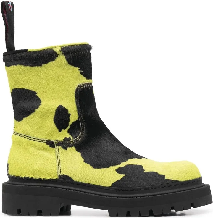 Mid-Calf Textured Boots