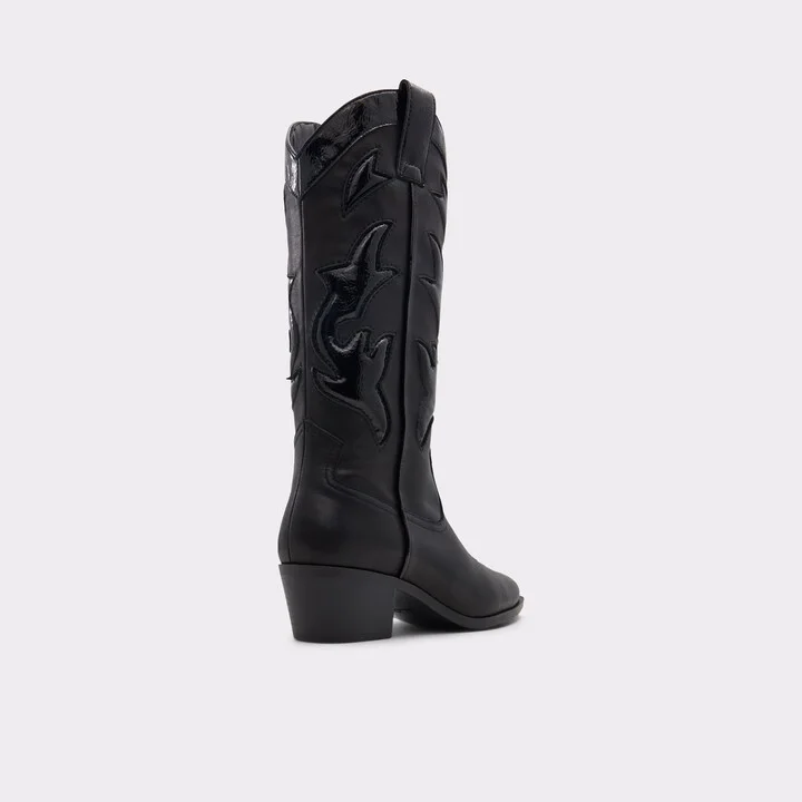 Mid-calf western boot - Block heel - Image 2