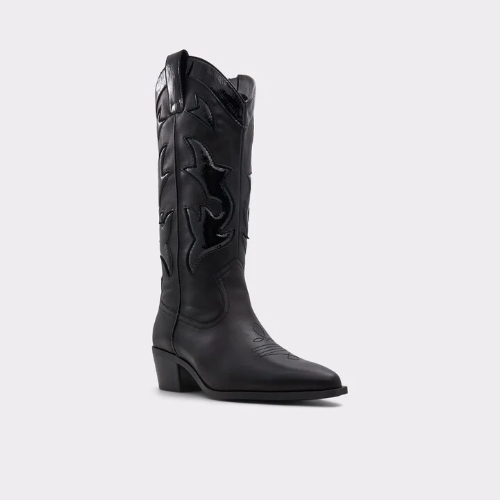 Mid-calf western boot - Block heel - Image 4
