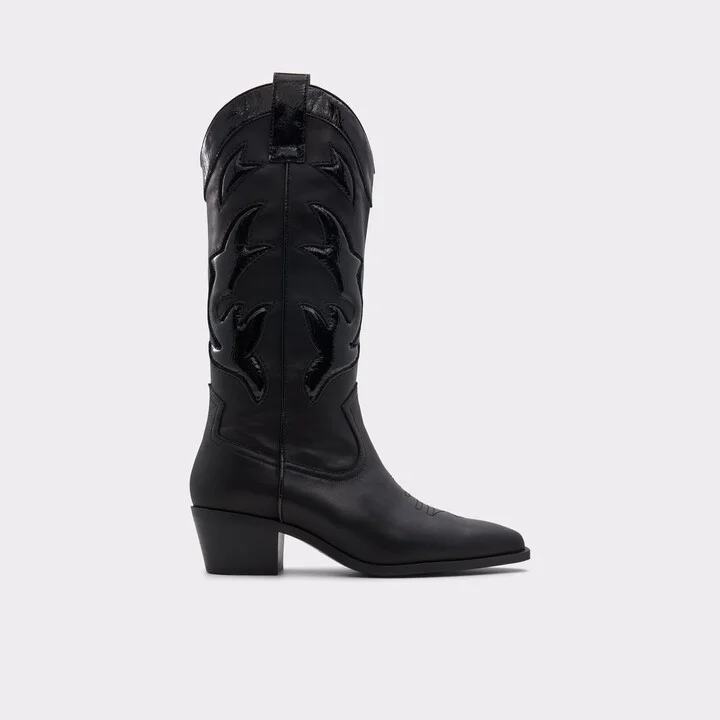 Mid-calf western boot - Block heel