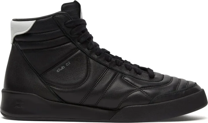 Mid Club 02 leather sneakers