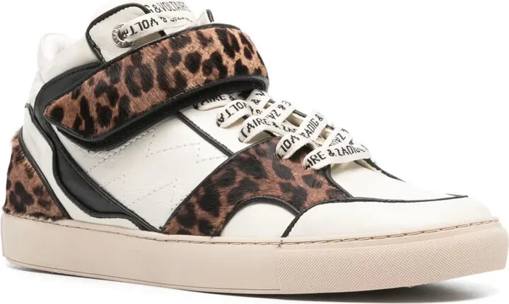 Mid Flash leopard-effect sneakers - Image 2