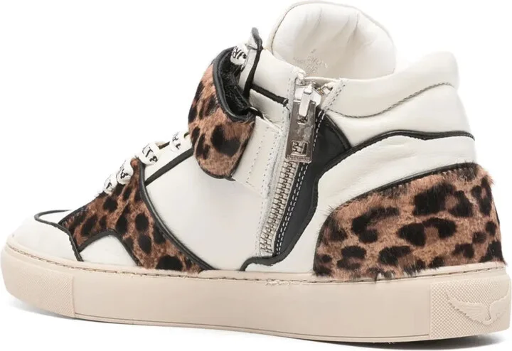 Mid Flash leopard-effect sneakers - Image 3