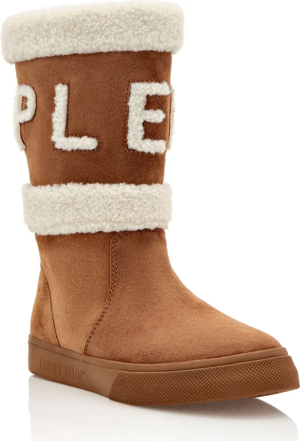 Mid-Flat Boots Skull & Bones
