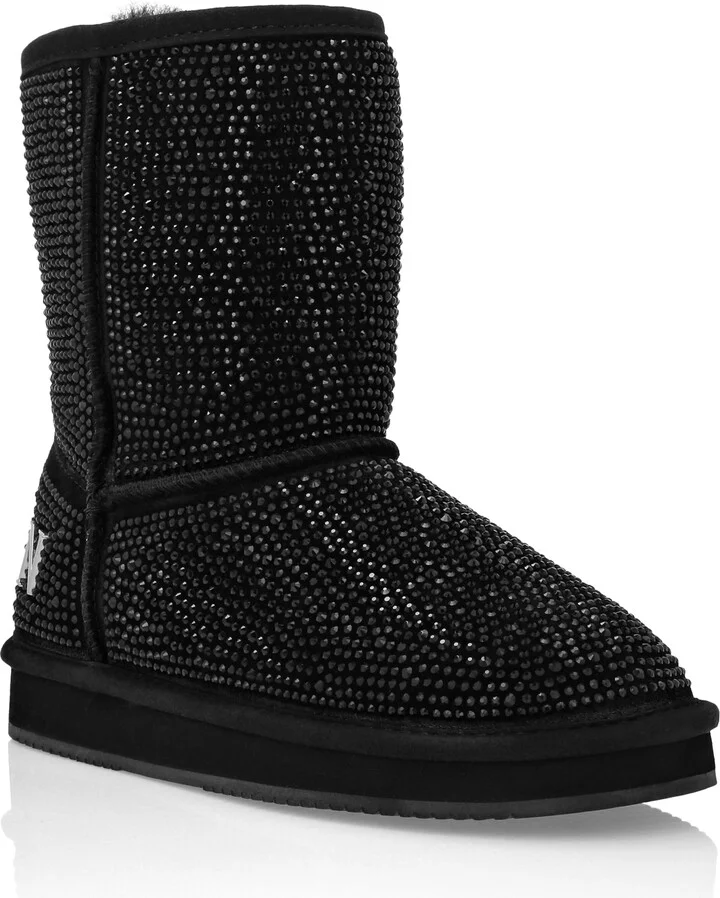 Mid Flat Boots Stones