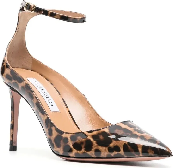Mid-Heel Leopard-Print Pumps - Image 2
