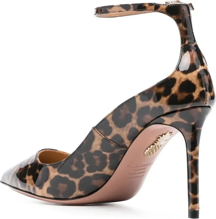 Mid-Heel Leopard-Print Pumps - Image 3