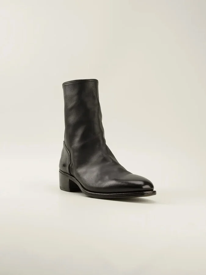 Mid-Heel Zipped Ankle Boots - Image 2
