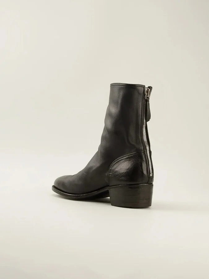 Mid-Heel Zipped Ankle Boots - Image 3