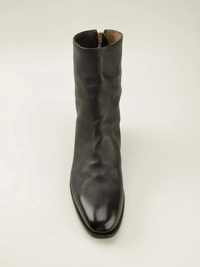 Mid-Heel Zipped Ankle Boots - Image 4
