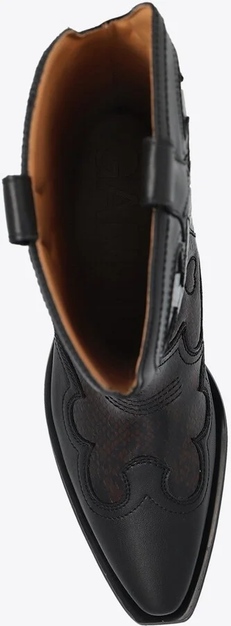 Mid Shaft Embroidered Western Boots - Image 3