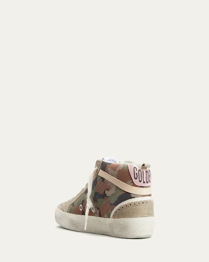 Mid Star Camo Wing-Tip Sneakers - Image 8