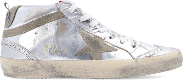 ‘Mid Star Classic’ High-top Sneakers, , - Silver