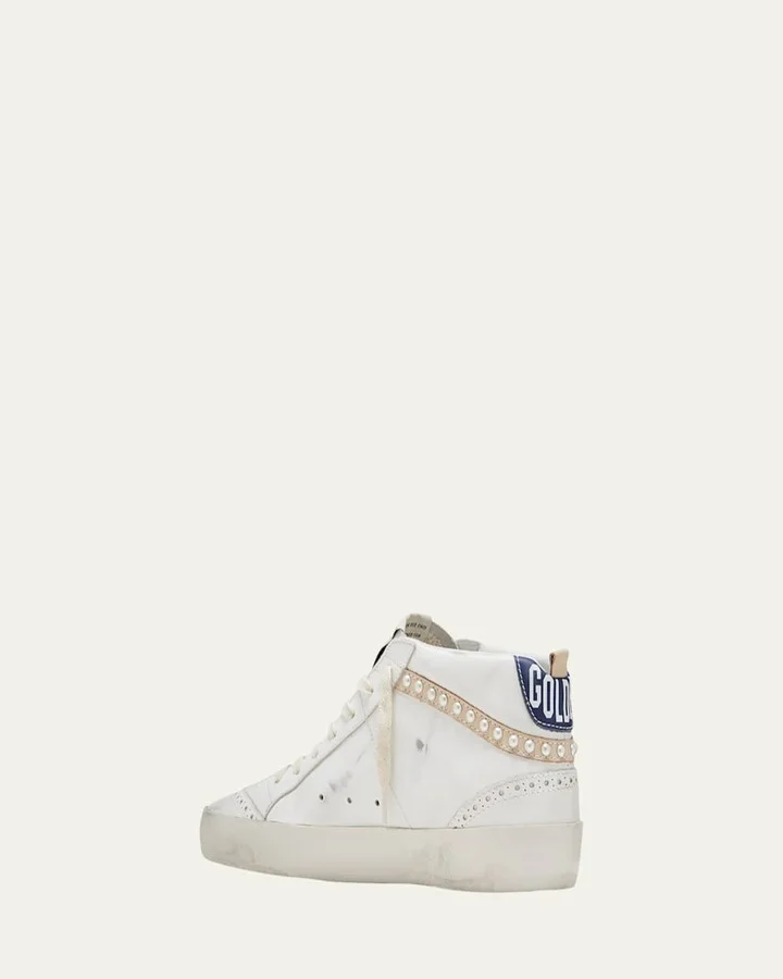 Mid Star Denim Wing-Tip Sneakers - Image 5