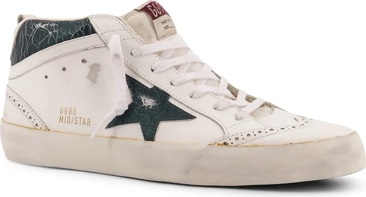 Mid Star Double Quarter High-top Leather Sneakers - Image 2