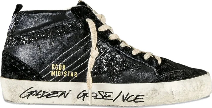 Mid Star "Glitter/Black" sneakers