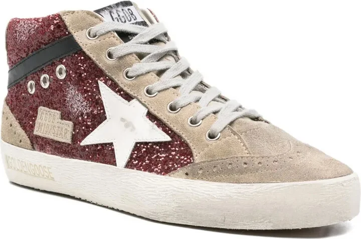 Mid Star glitter suede sneakers - Image 2
