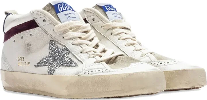 Mid Star "Glitter/White" sneakers - Image 2