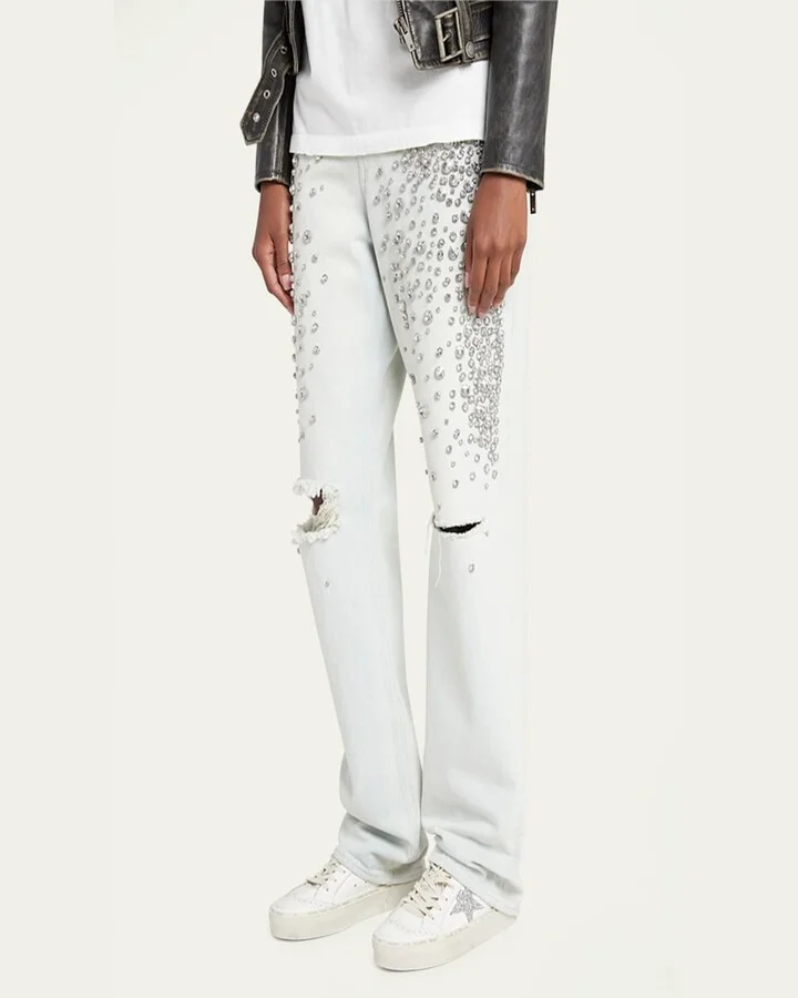 Mid Star Glitter Wing-Tip Sneakers - Image 5
