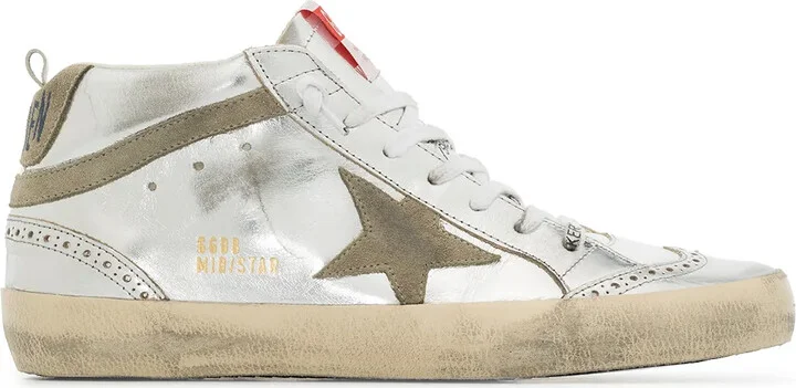 Mid-Star laminated sneakers