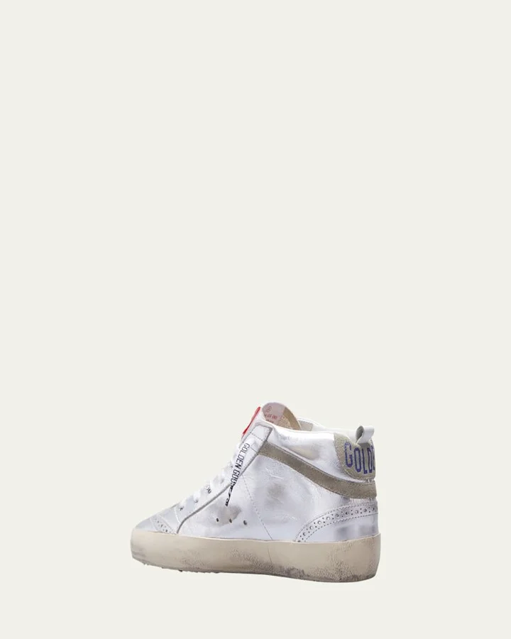 Mid Star Laminated Upper And Spur Suede Star And Wave Sneakers - Image 2