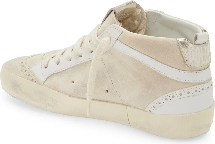 Mid Star Leather Sneaker with Genuine Shearling Trim - Image 2