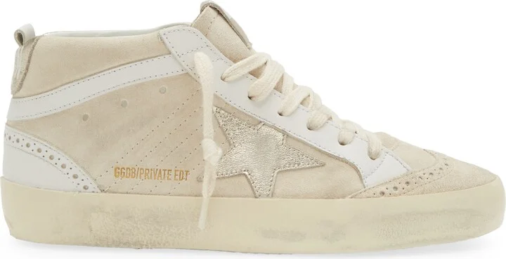 Mid Star Leather Sneaker with Genuine Shearling Trim - Image 3