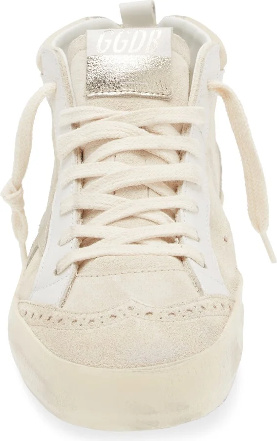Mid Star Leather Sneaker with Genuine Shearling Trim - Image 4