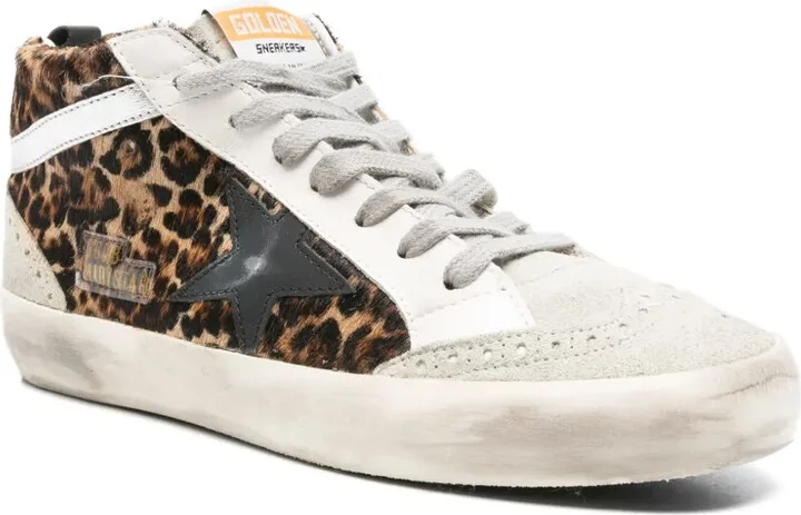 Mid Star leopard-print sneakers - Image 2