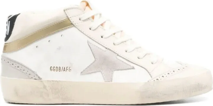 Mid Star "Light Grey/Gold" sneakers