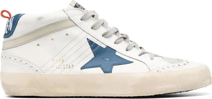 Mid-Star panelled sneakers