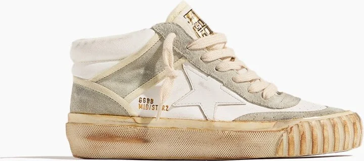 Mid Star Sneaker in White/Ice