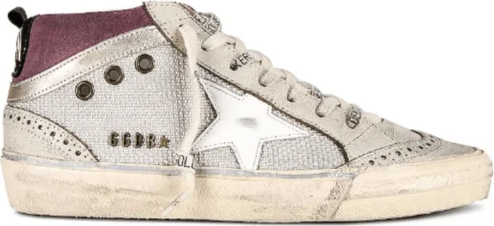 Mid Star White Star and Black Heel Tab Women's Sneakers