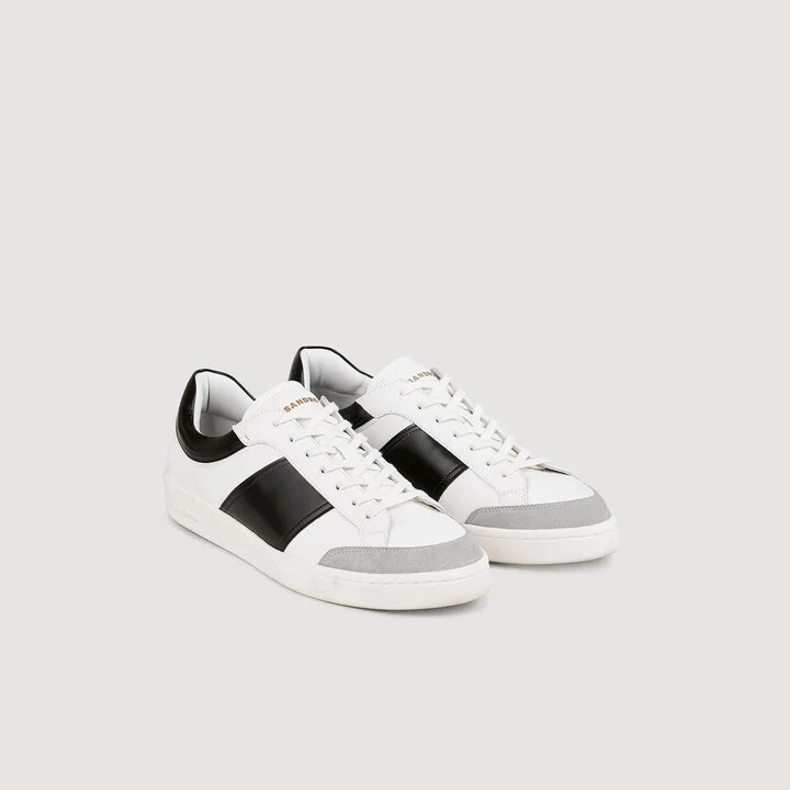Mid-Top Leather Sneakers - Image 2