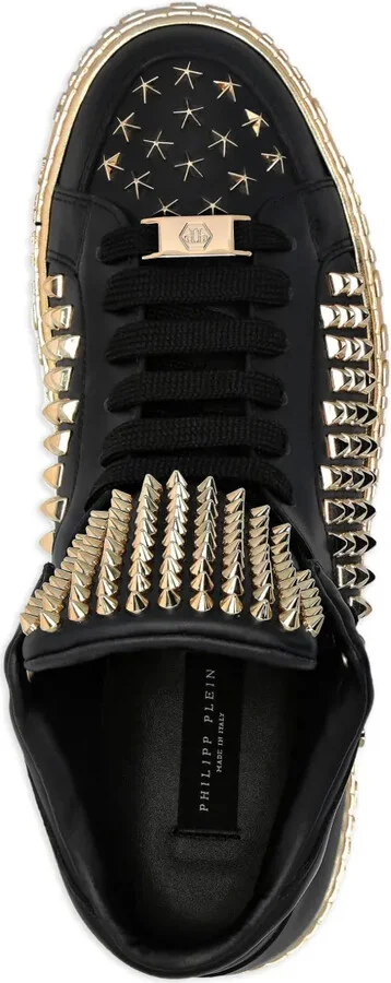 Mid-Top Leather Sneakers - Image 3