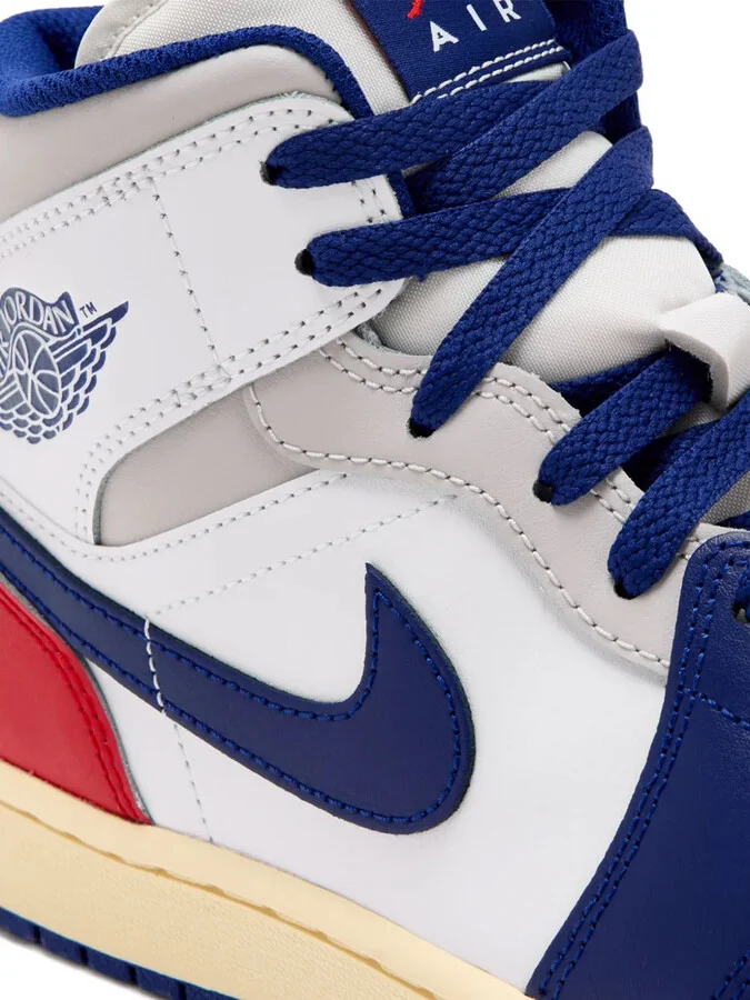 Mid-Top Leather Sneakers - Image 4