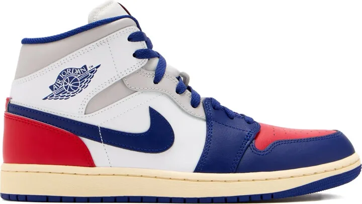 Mid-Top Leather Sneakers