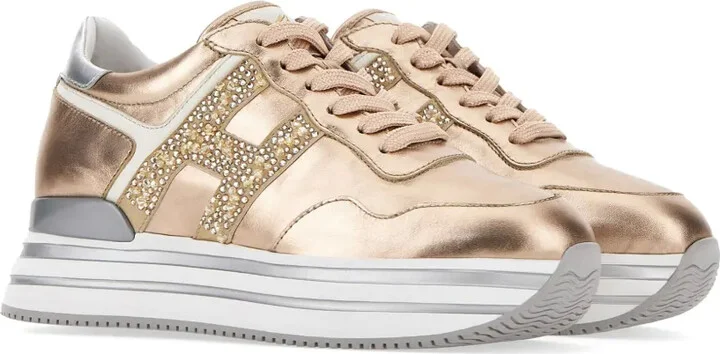 Midi metallic platform sneakers - Image 2